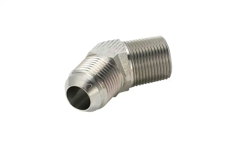 Adaptador métrico NPT con codo de 45° 1QN4