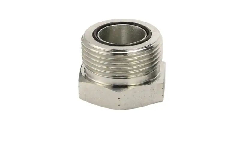 Adaptador hidráulico de tapón ORFS de 4F