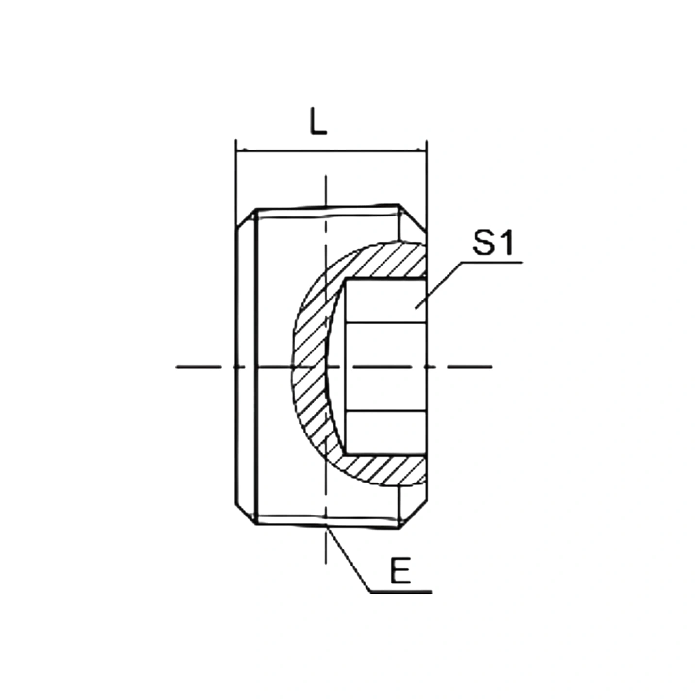4TN-GM TAPÓN HEXAGONAL HUECO MACHO BSPT